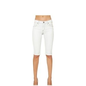 James Jeans Beach Bum Bermuda Jean Shorts White Size 29. Worn once - like new.